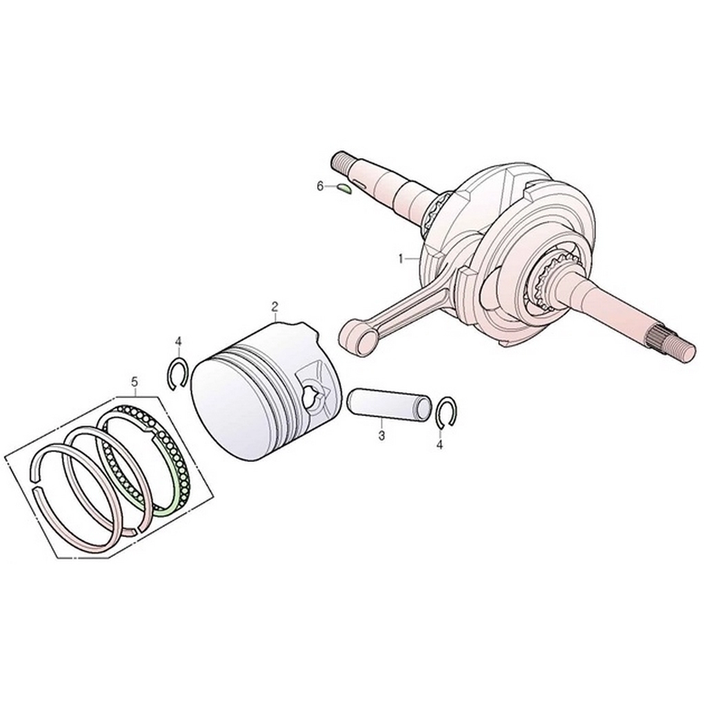DAELIM YC125 (DL125ARM) KLIPS PISTON PIMI #DL125-ARM E1504